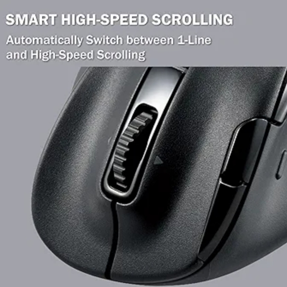 ELECOM EX-G PRO Ergonomic Mouse,Multi-Device Bluetooth or Wireless USB,Silent - Picture 7 of 8